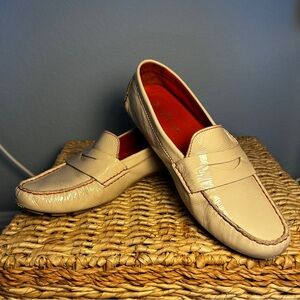 Cole Haan Nike Air Collab Beige Patent Leather Loafers Women’s 8